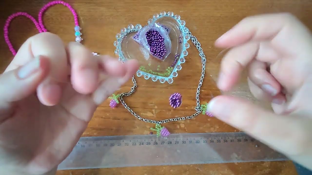 Diy PINGENTE UVA colar/pulseiras/brincos #miçangas #bijuterias #artesanato #beads #beadscraft