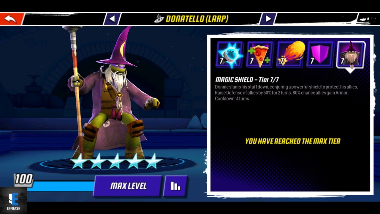 LARP Donatello Stats & Ability Upgrades | TMNT Legends