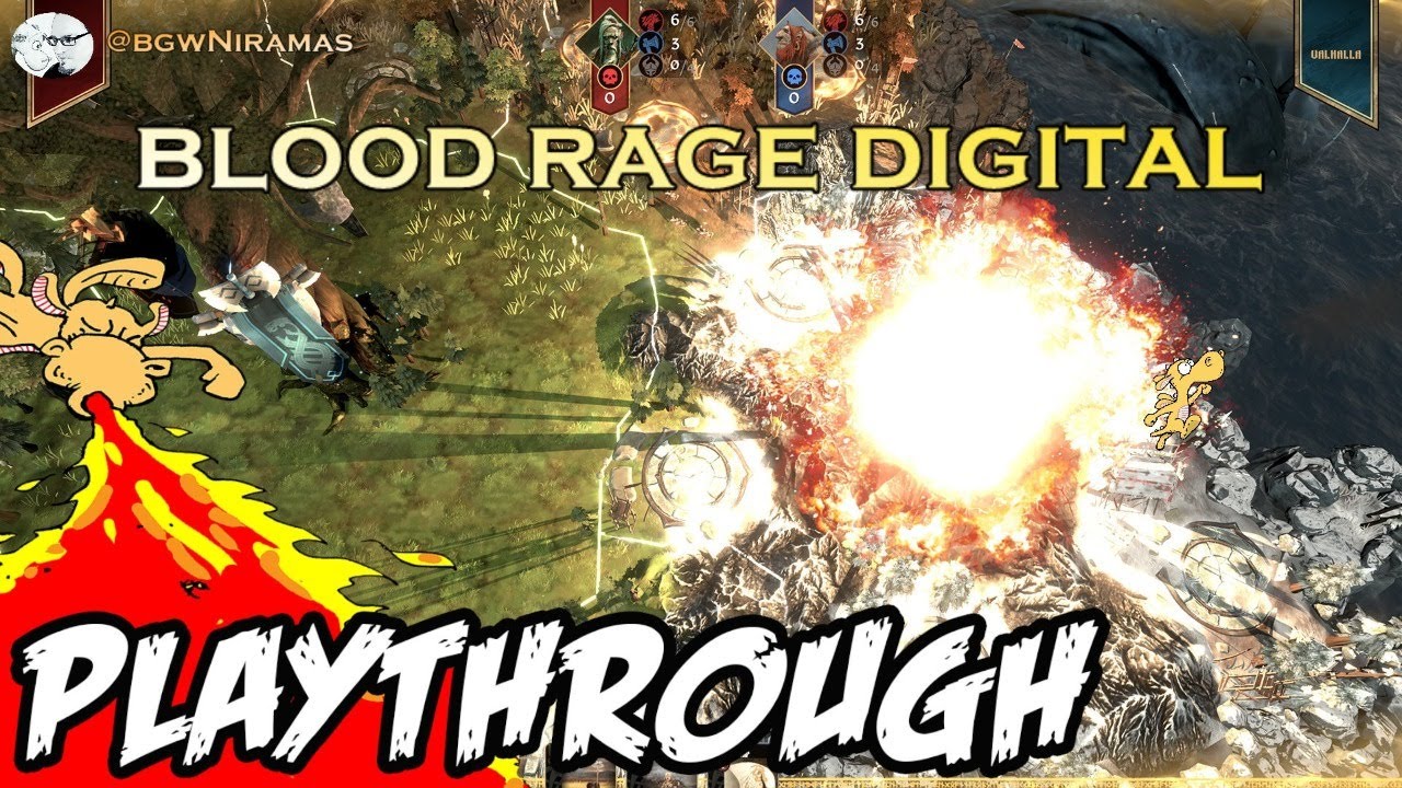 Blood Rage: Digital on Steam - Playthrough
