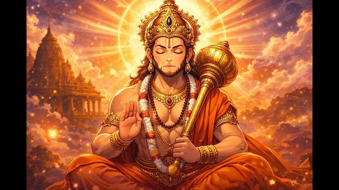 Powerful Hanuman Chalisa (Slow & Calm) | Best for Study, Work & Deep Focus