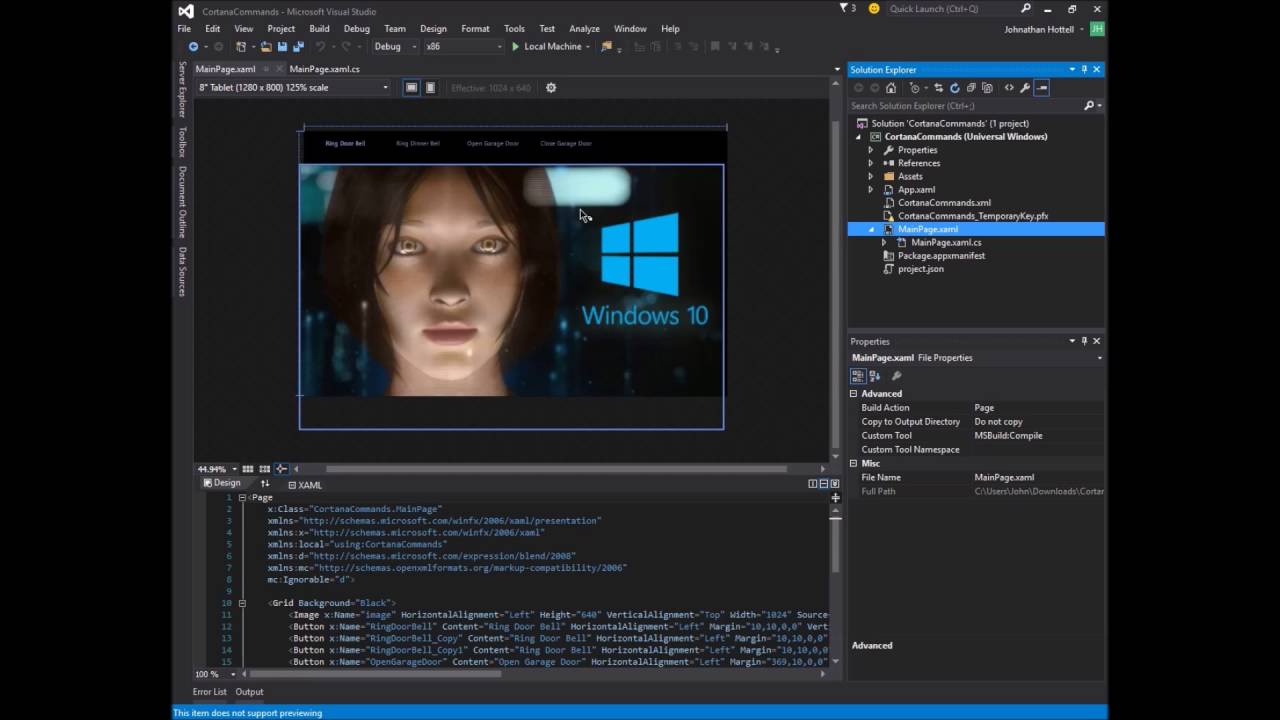 Пользовательские команды MQTT для Cortana