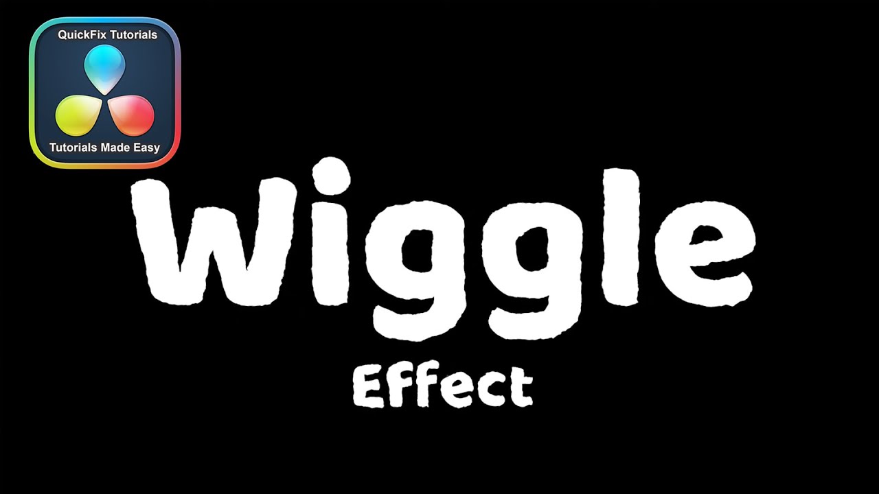 Animated Wiggle Text Effect | DaVinci Resolve Quick Tip