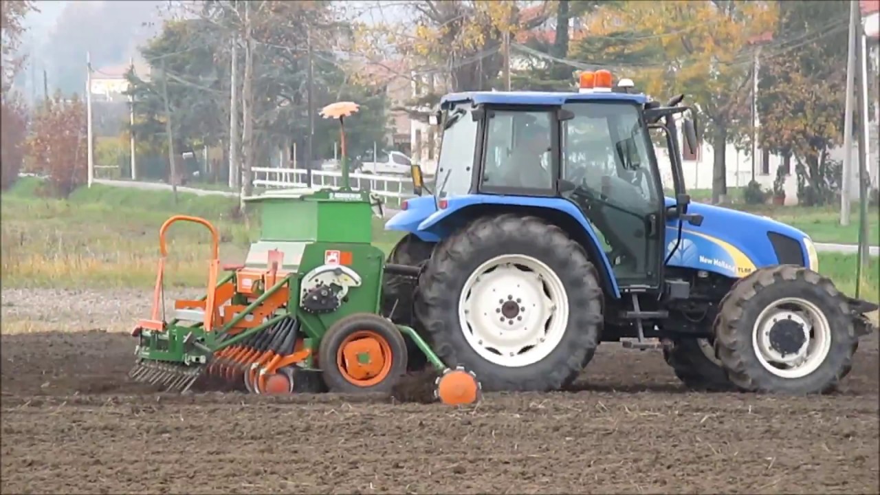 NEW HOLLAND TL80a , seminatrice Amazone D9-30, semina  nov 2017