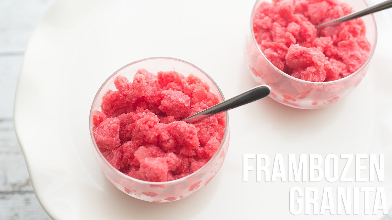 RECEPT: Frambozen Granita - OhMyFoodness