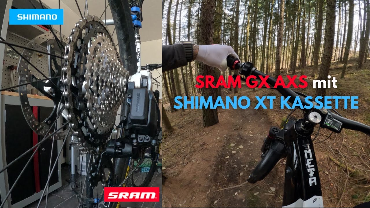 SRAM GX AXS mit SHIMANO XT Kassette, funktioniert das ?? | GoPro Hero 12 + Max Lens Mod 2.0 | MTB