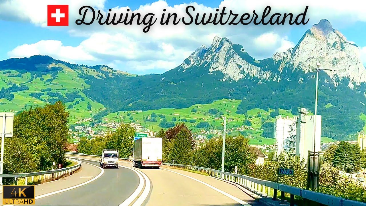 Panoramic Drive in Switzerland🇨🇭| Sisikon to Immensee | Ambient Music | 4K