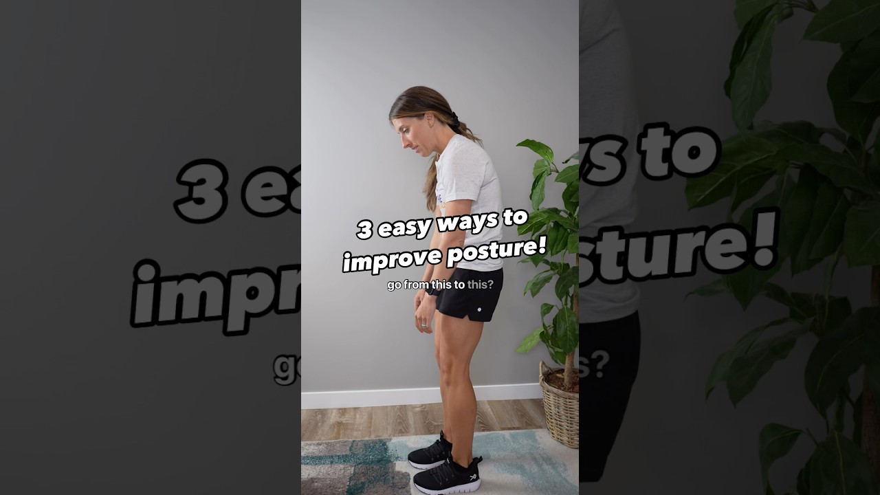 3 quick exercises to improve posture from a physical therapist