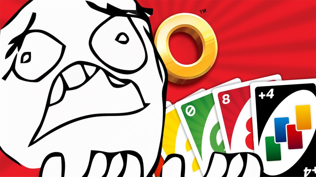 Uno Funny Moments - The Curse of The Red and Blue Cards!