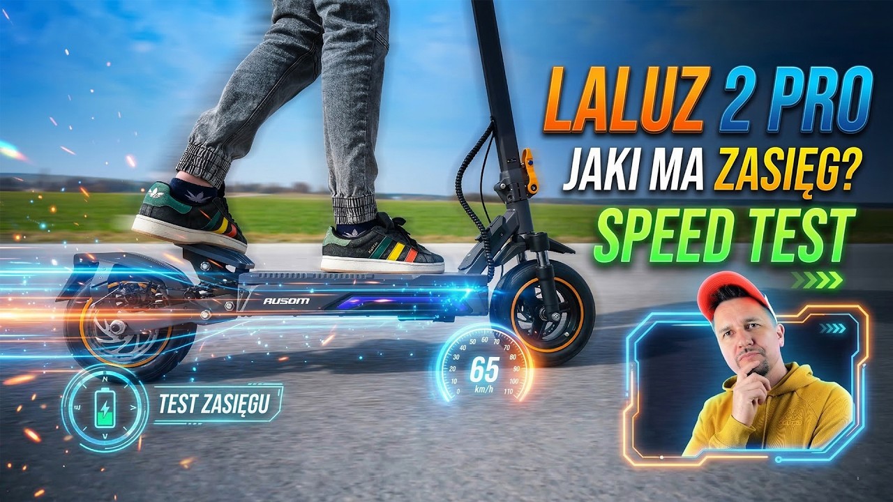 AUSOM LALUZ 2 Pro  - speed test - test zasięgu - wrażenia z jazdy