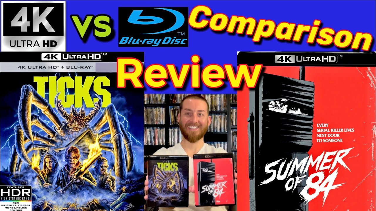 Ticks 4K & Summer of 84 4K UltraHD Blu Ray Review Comparison & Unboxing Vinegar Syndrome Cult Movies