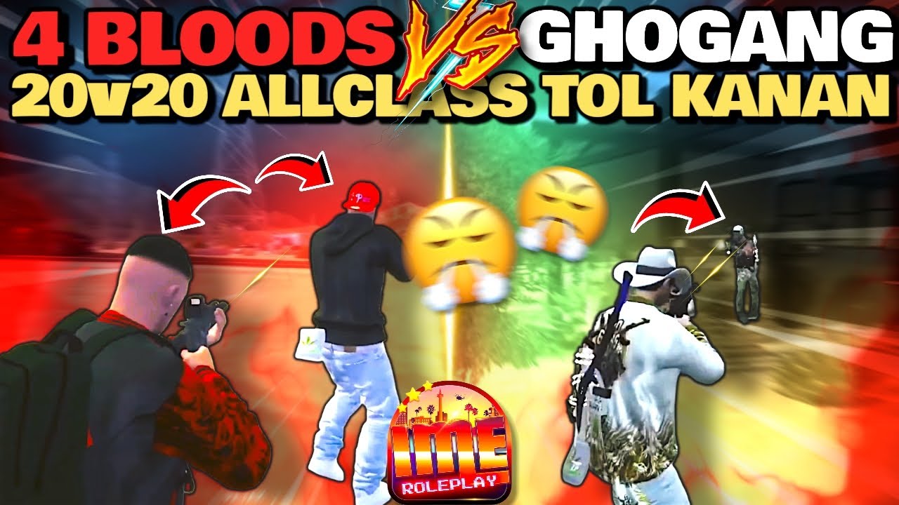 🤩4BLOODS VS GHOGANG !!! LETS GO, LIGA RAMADHAN KEMBALI CS MELAWAN CS🔥‼️#4blood #ghogang #imeroleplay