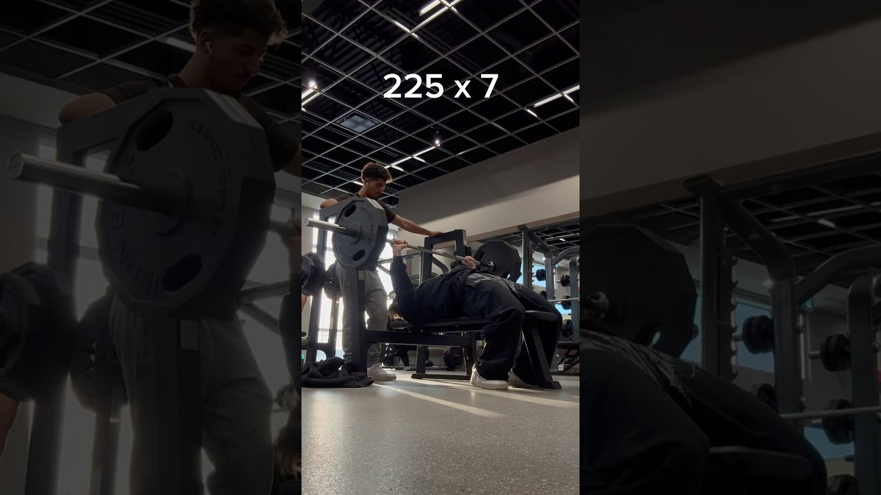 Rep pr 225 x 7 #gymmotivation #motivation #jim #shortvideo #aesthetic