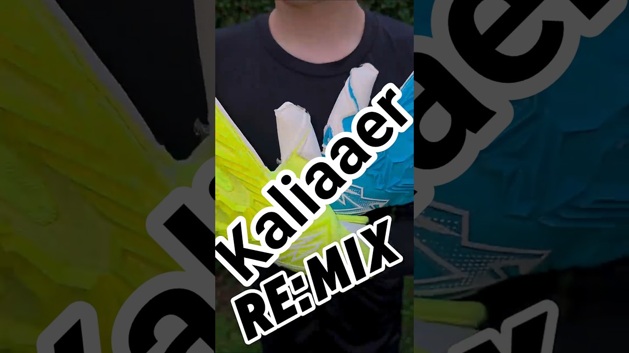 Kaliaaer RE:MIX Gloves🧤 | Keeper POV First Look 🔥 #Football #Goalkeeper #Kaliaaer