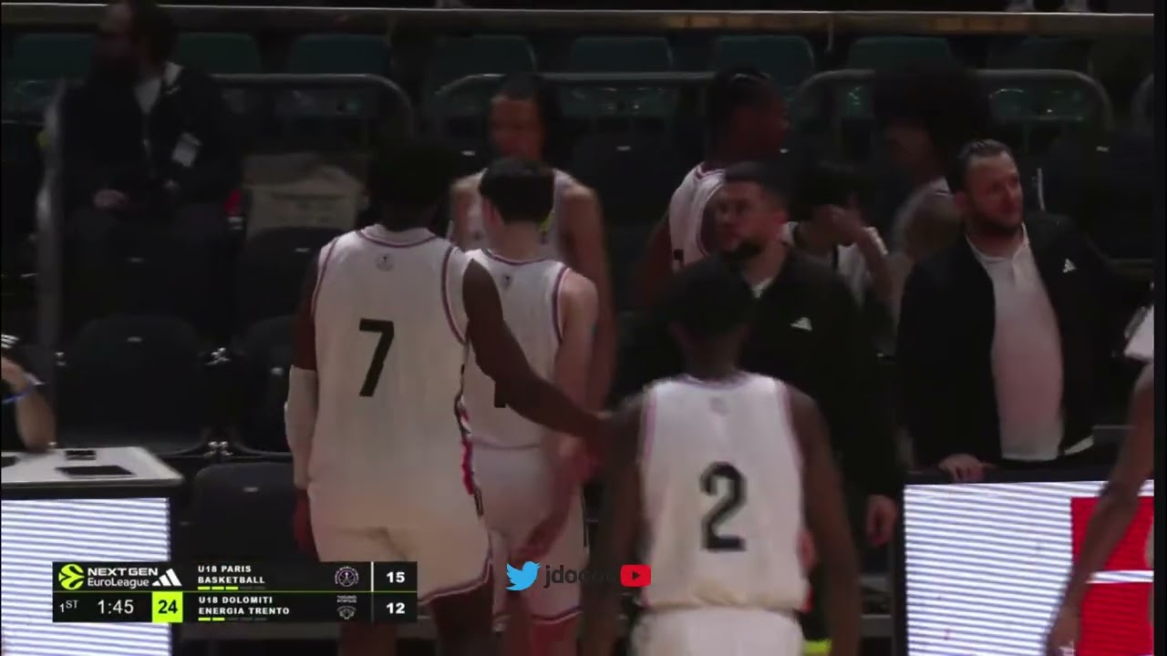 🇫🇷 Melvyn Vounang-Nanfah (2009) | 20 PTS, 7 REB, 2 BLK vs Trento | ANGT U18 Highlights