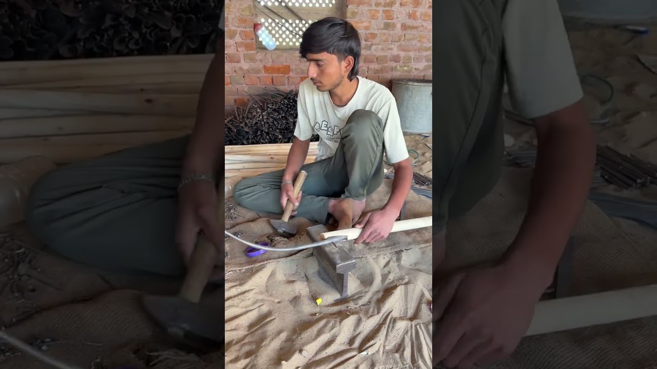 The brilliance of Indian ingenuity 🔥 An amazing item made from wood and iron for farmers.