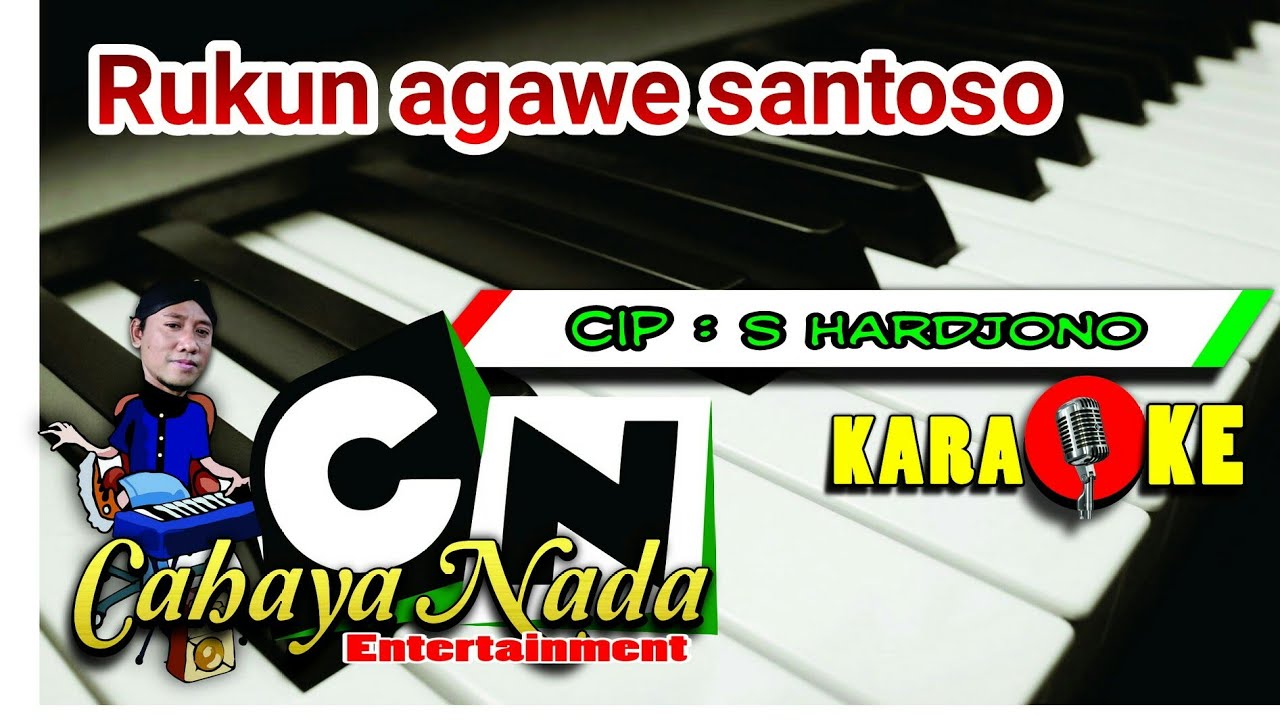 RUKUN AGAWE SANTOSO - KARAOKE cover ( LANGGAM )