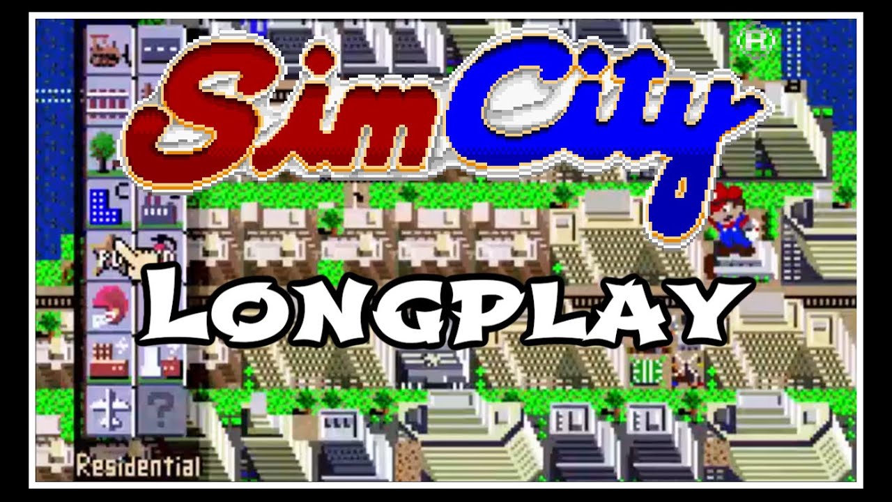 Sim City (SNES) New City To 600K Population- 100% Longplay