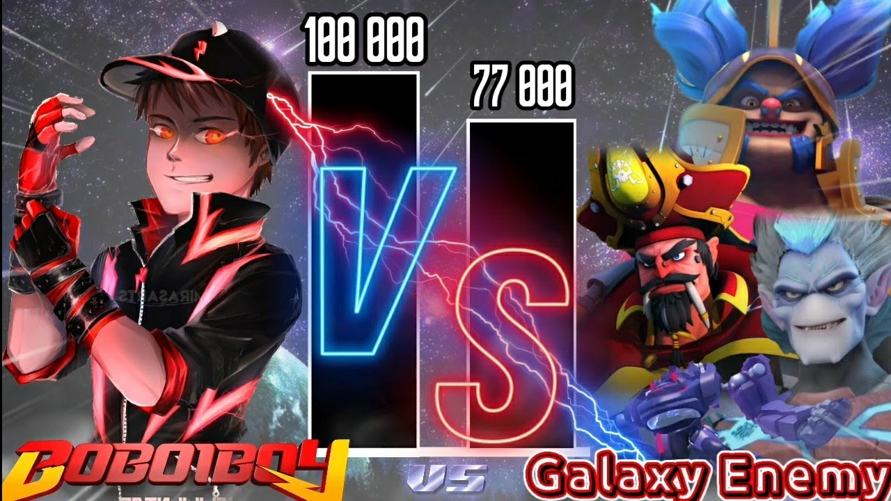 Boboiboy vs Galaxy Villains