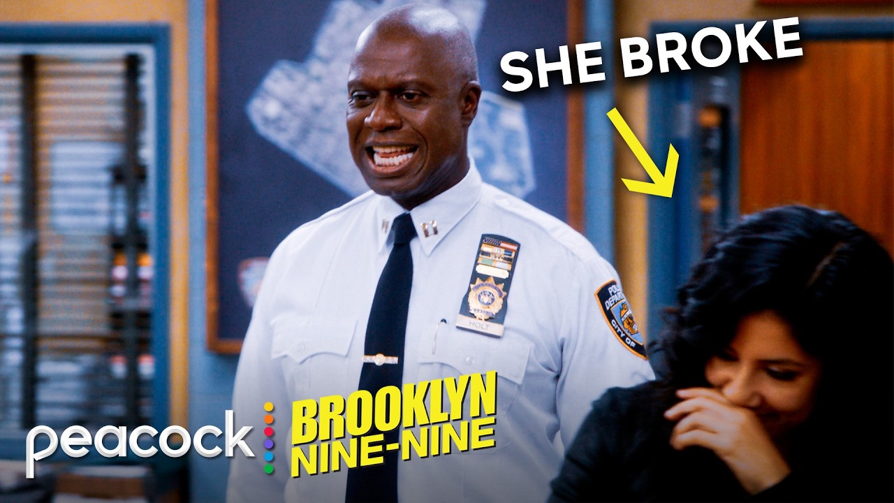Brooklyn 99 Rosa Diaz Smiling and Breaking Character for 13 Minutes Straight!