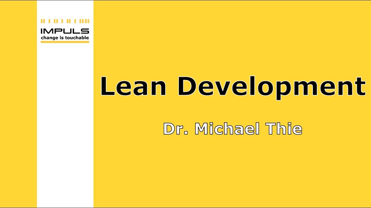 Lean Management Webinar - Lean Development