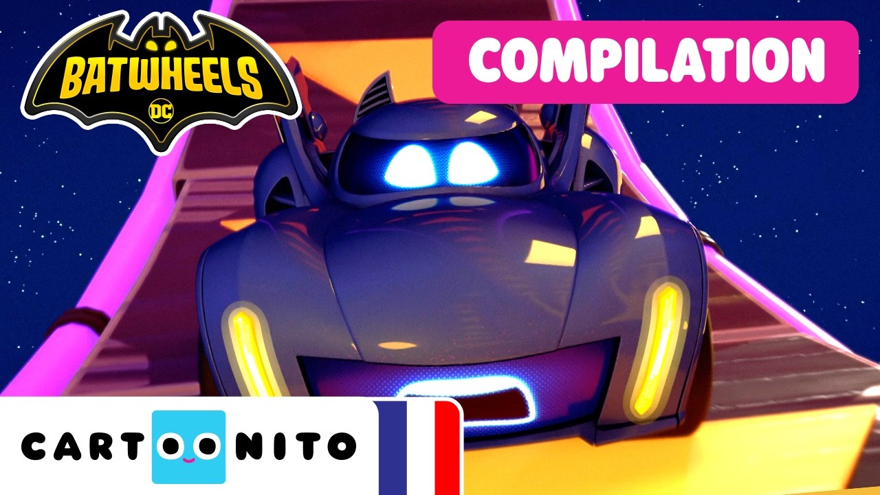 Sauts dans le temps, énigmes et chaos : Compilation saisons 1, 2 et 3 | Batwheels | @CartoonitoFR