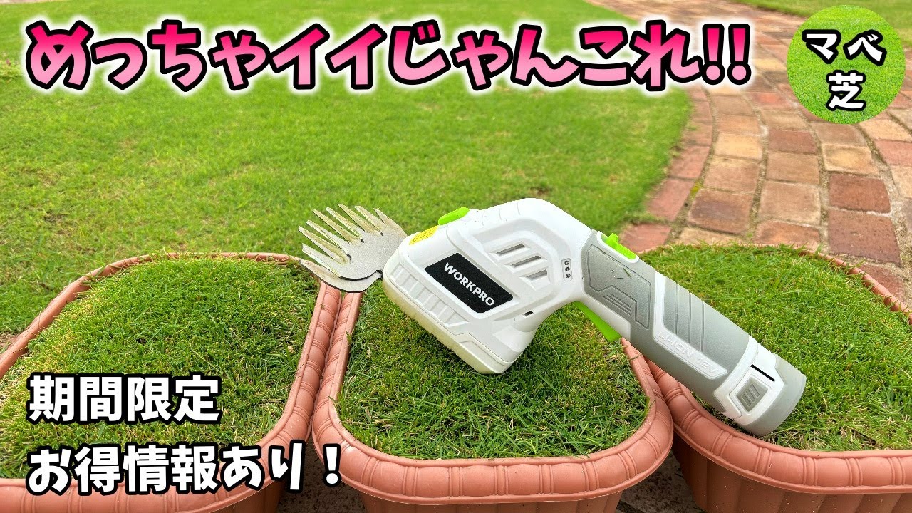 メイン機としても十分使える！　WORKPRO 芝生＆生垣12Vコードレスバリカン