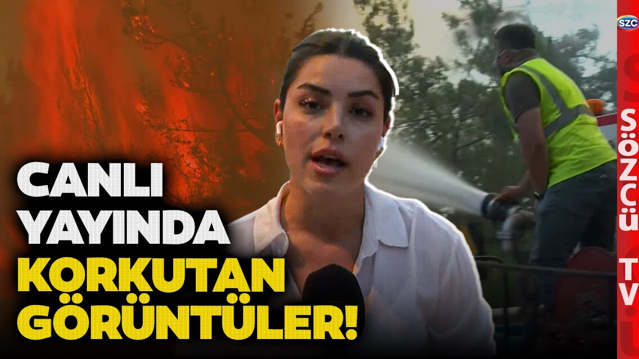 Bursa'da Alevler Yeniden Yükseldi! Canlı Yayında Korkutan Anlar! İşte O Görüntüler