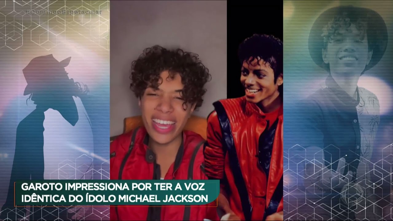Garoto Impressiona Por Ter A Voz Do Michael Jackson (Domingo Espetacular) [HD]