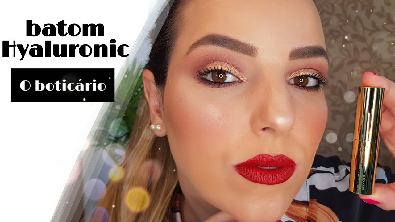 TESTEI O BATOM HYALURONIC MAKE B O BOTICÁRIO