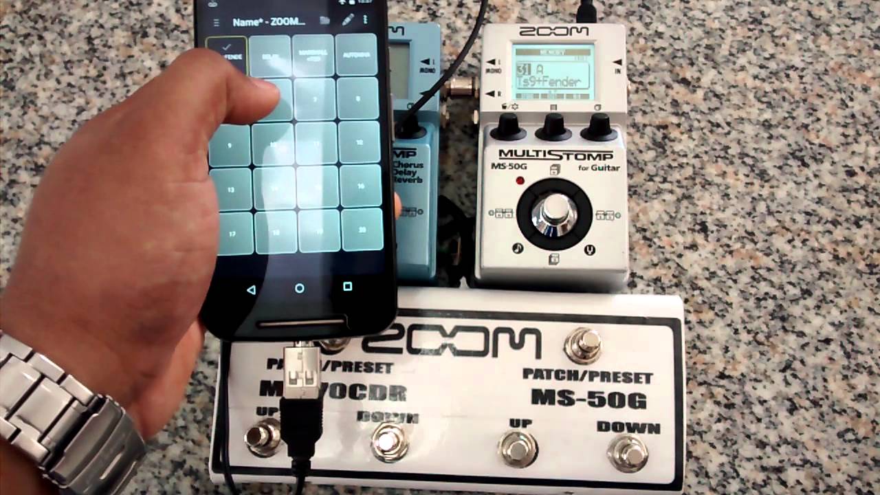 Tutorial: controlando um MS-50G com um smartphone.