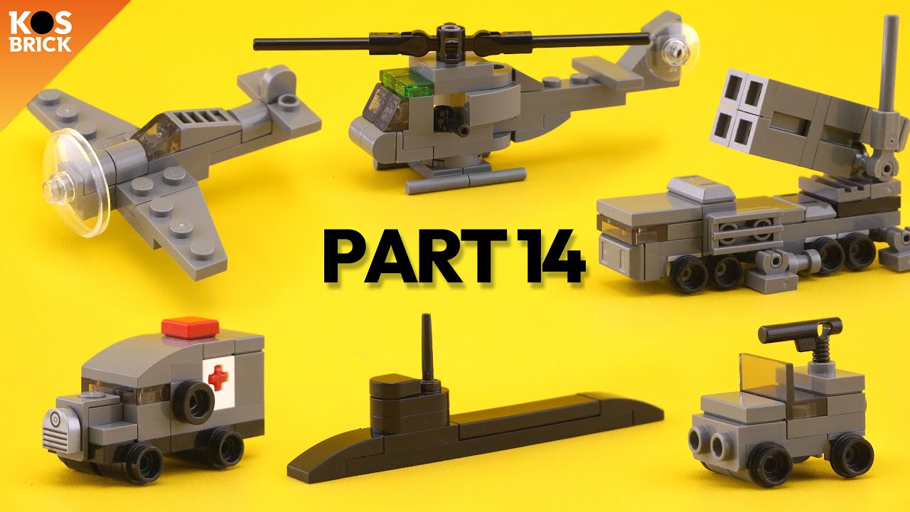 Военные мини-машинки Lego — часть 14 (урок)