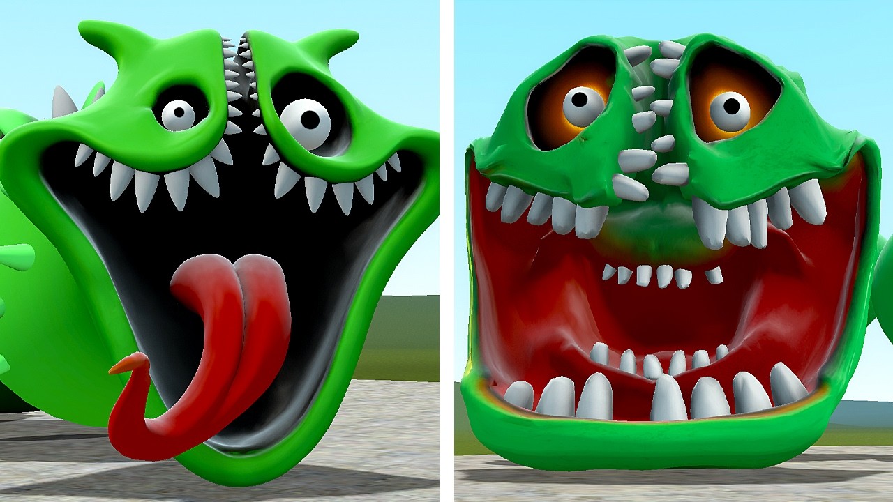 NEW ROBLOX HUNGRY WORM PHASE 3 VS ROBLOX HUNGRY SNAKE PHASE 3 In Garry's Mod!