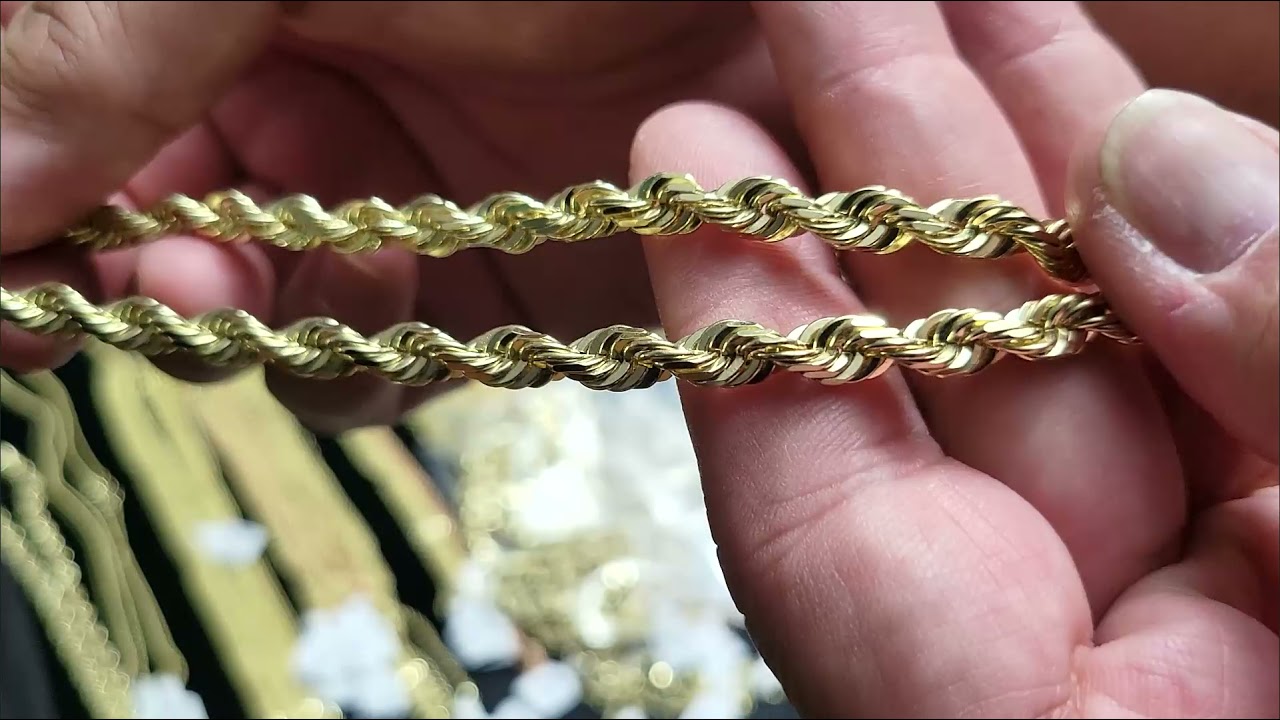 HAWAII ROPE CHAINS! 14K 6MM ROPE CHAINS UNBOXING! INVENTORY UPDATE!