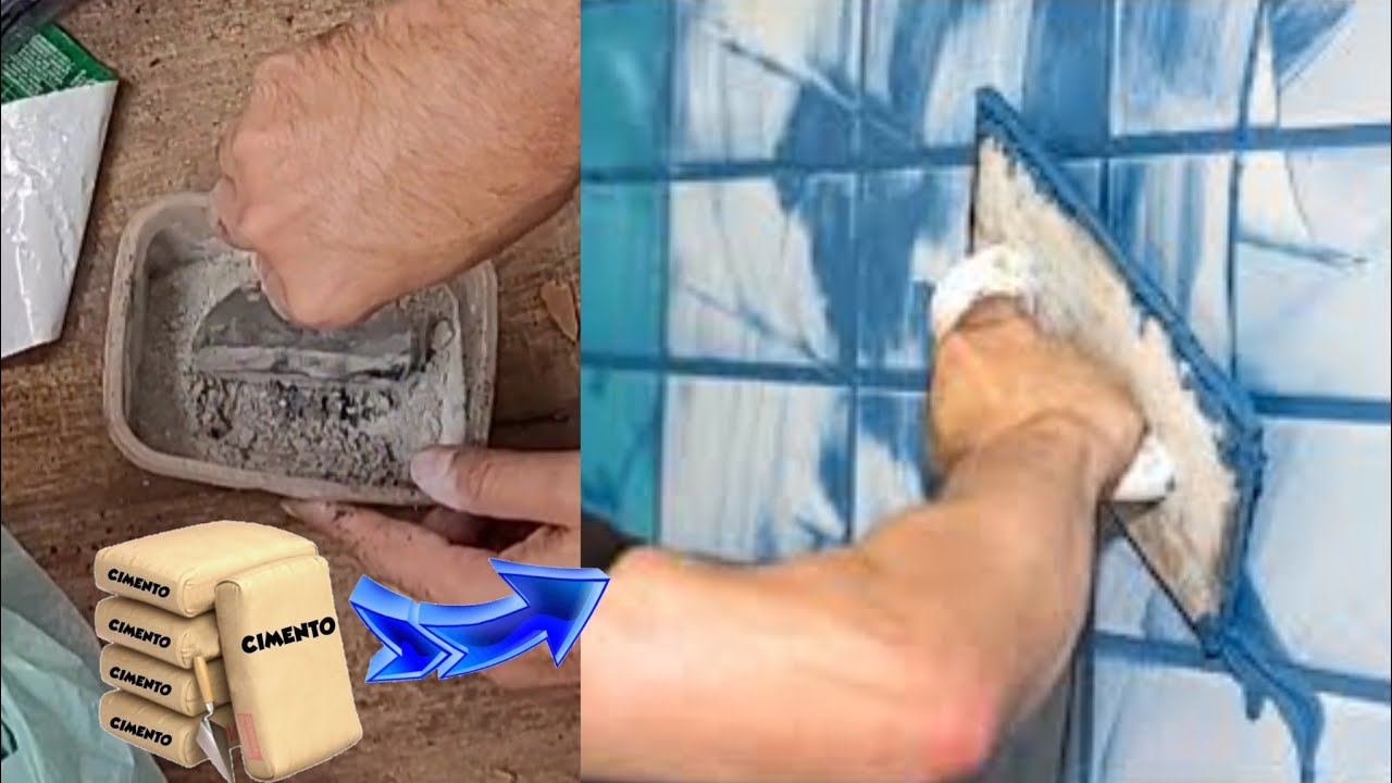 como fazer rejunte com cimento e argamassa sim e barato a cor que voc&ecirc; quiser
