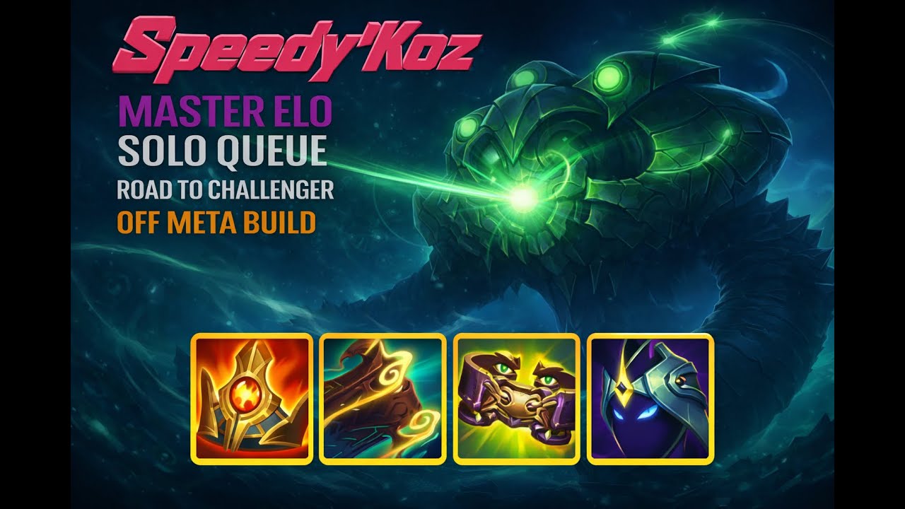 EUW Master 0 lp Start | 10M Mastery Vel'Koz | off-meta build+rune