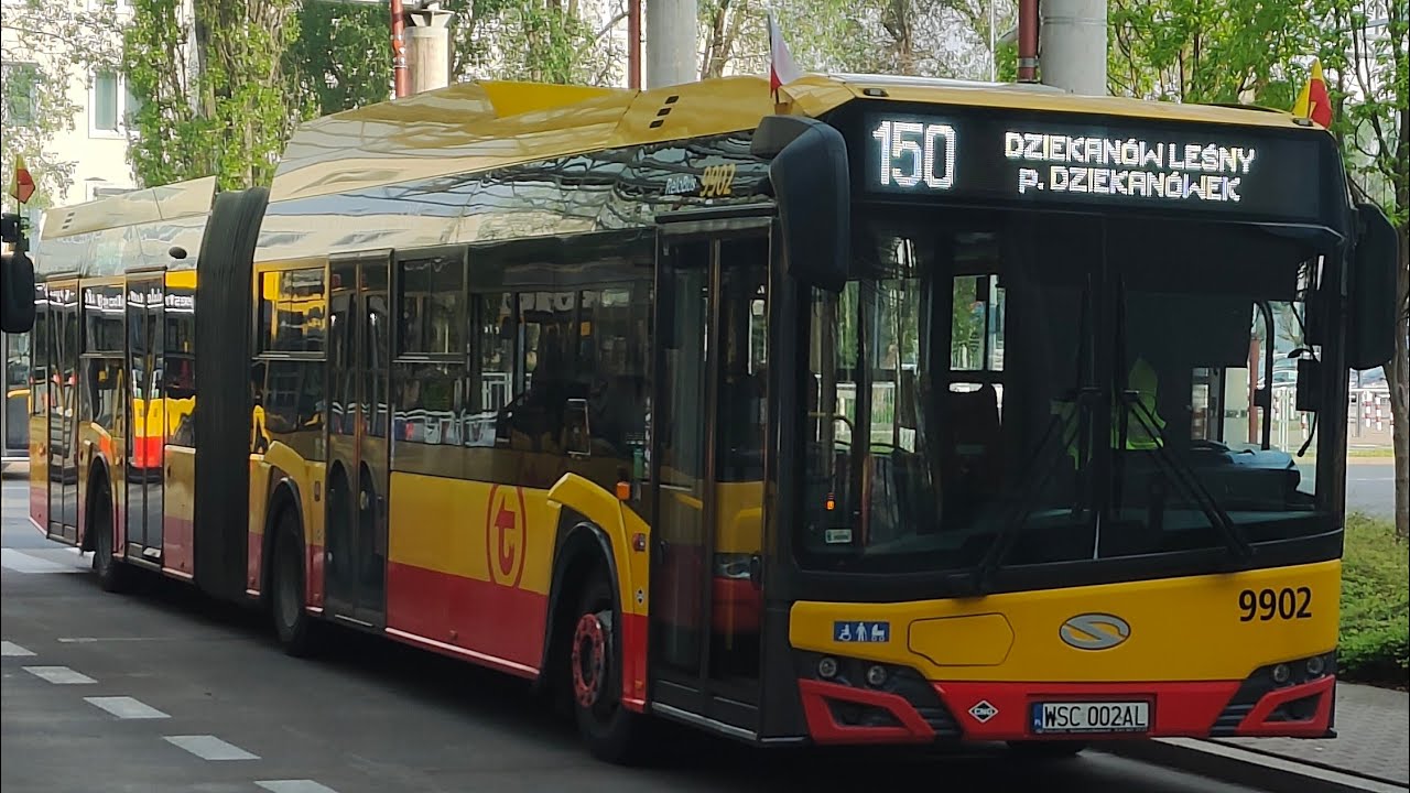 Linia 150 przez Dziekanówek - Solaris Urbino 18 IV CNG #9902 ( Relobus )