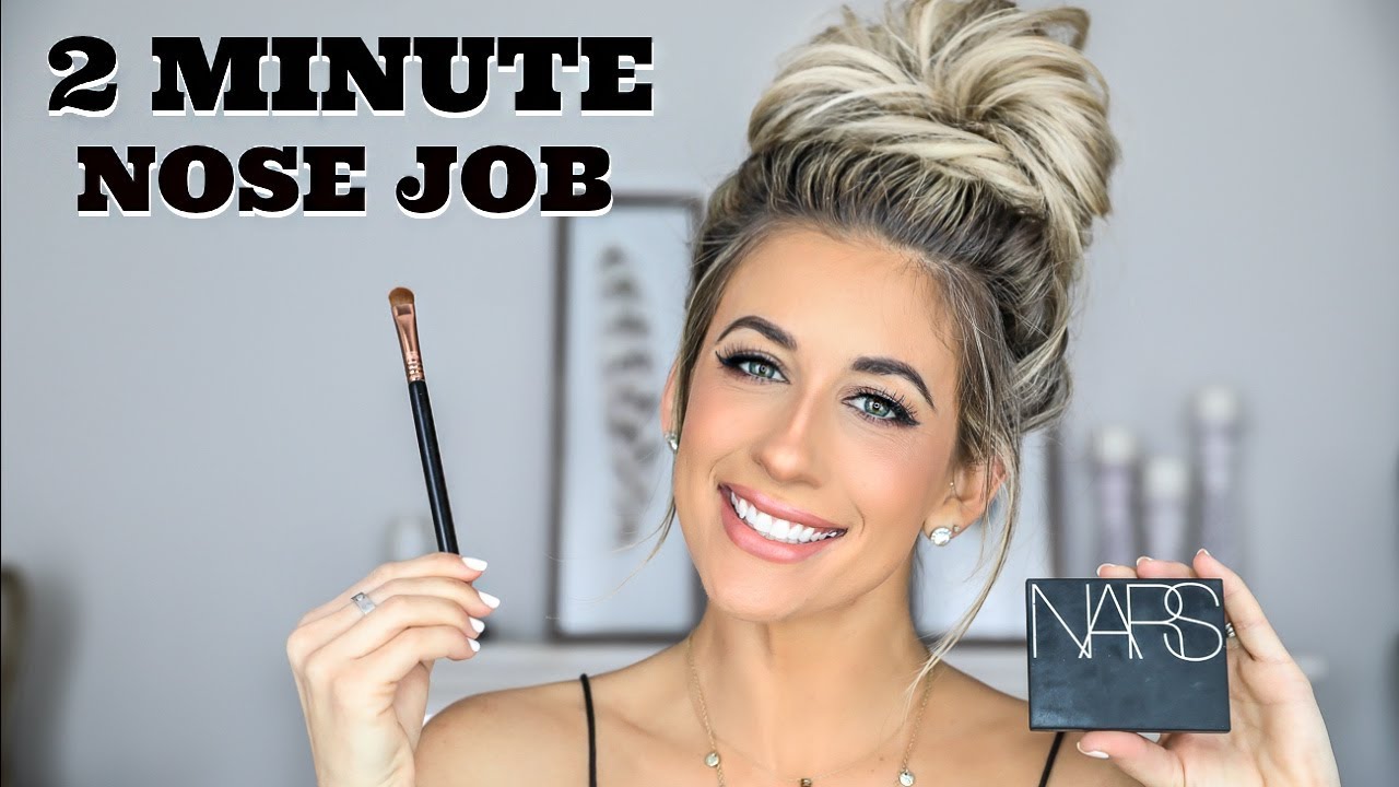 2 MINUTE NOSE JOB--NOSE CONTOUR TUTORIAL | LAURA BEVERLIN