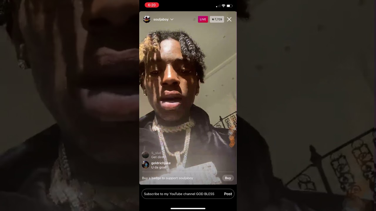 Soulja boy says he invented FaceTime on Instagram live 2021