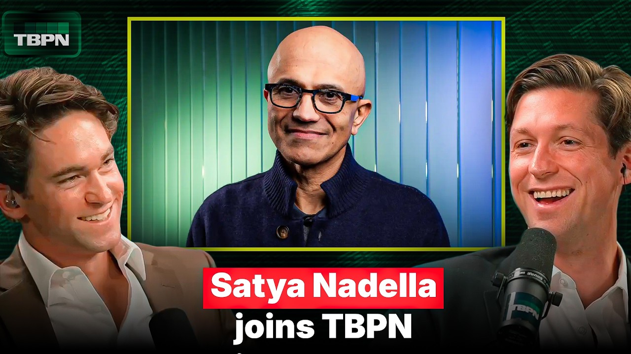 Microsoft CEO Satya Nadella Live on TBPN