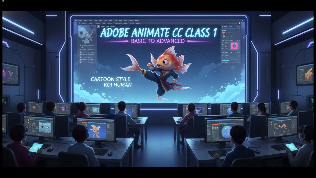 Adobe Animate CC Class 1 | Basic to Advanced | Gleoga Animation Studio