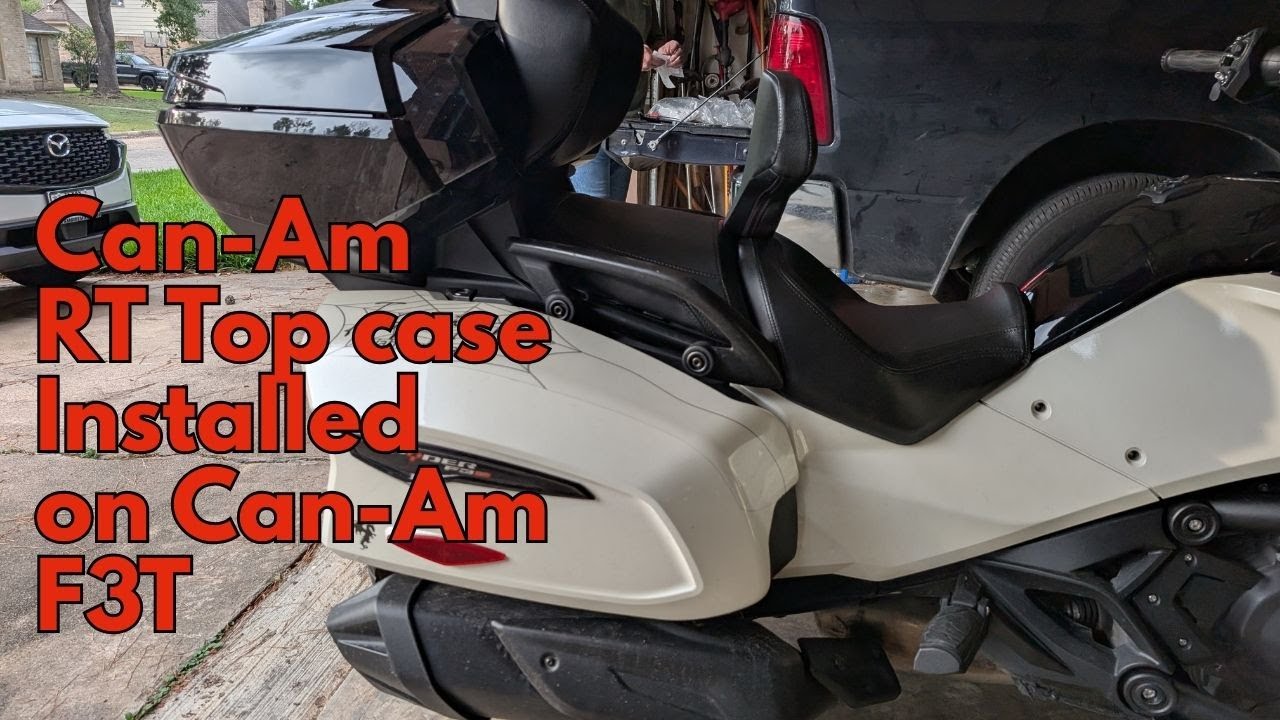 YES! It Can Be Done! A Can-Am Spyder RT Top case installed on my F3T