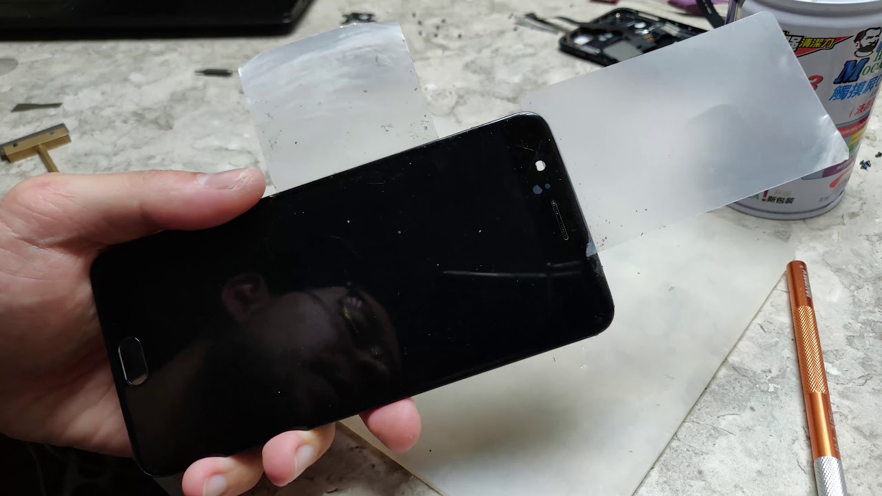 Oneplus 5 / Замена стекла. Безрамочность  - это зло для переклейщика.
