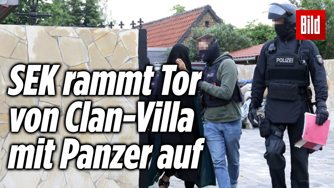 Razzia gegen Al-Zein-Clan &ndash; SEK st&uuml;rmt Villa mit Panzer
