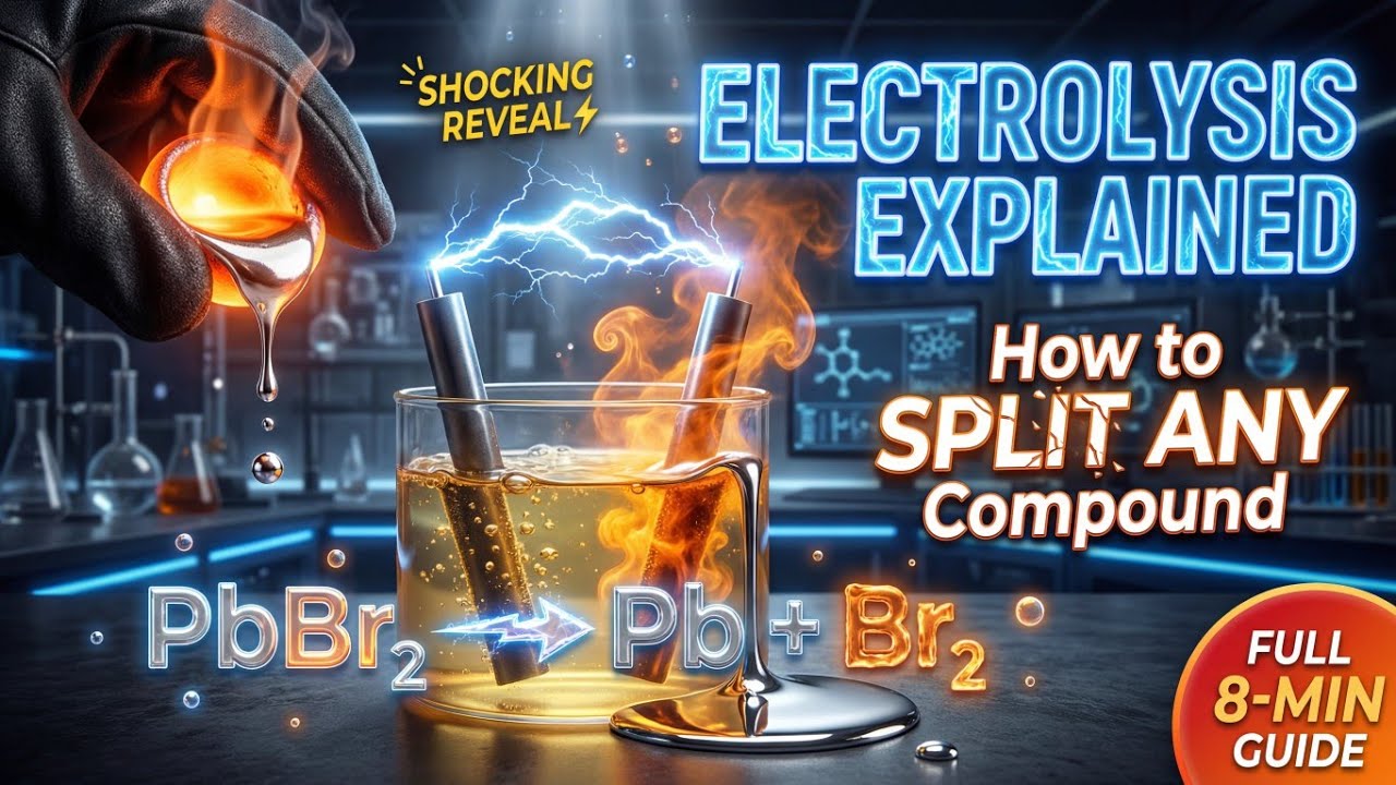 The Electric Alchemist: Splitting Matter with Pure Power | Electrolysis Explained