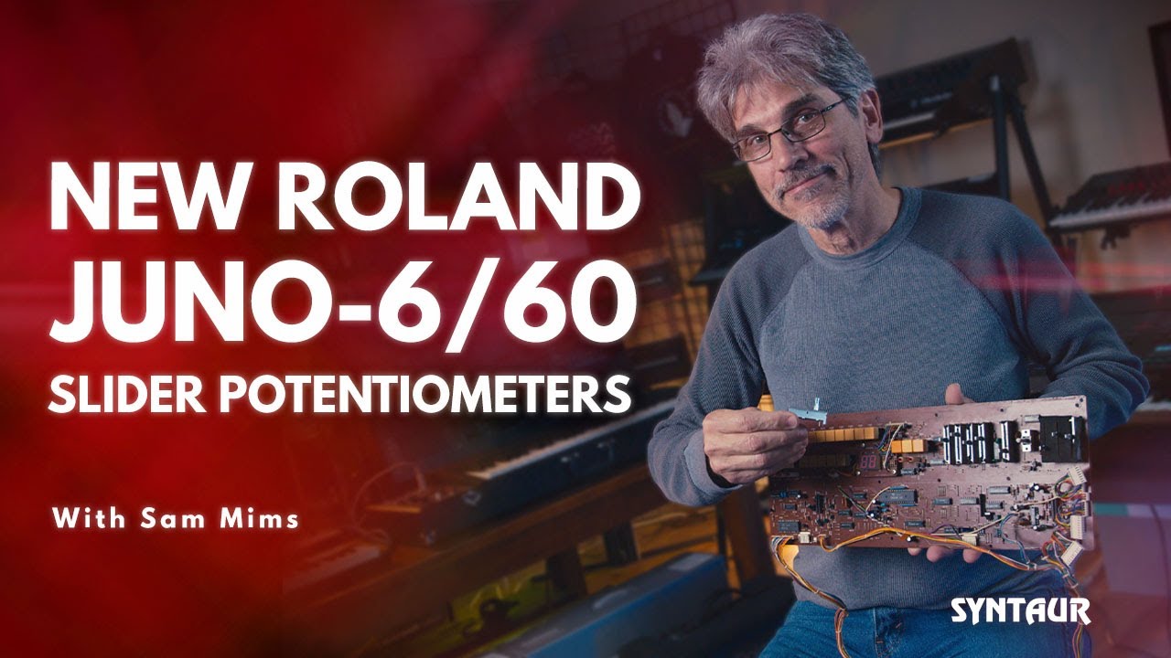 New Roland Juno-6/60 Slide Potentiometers