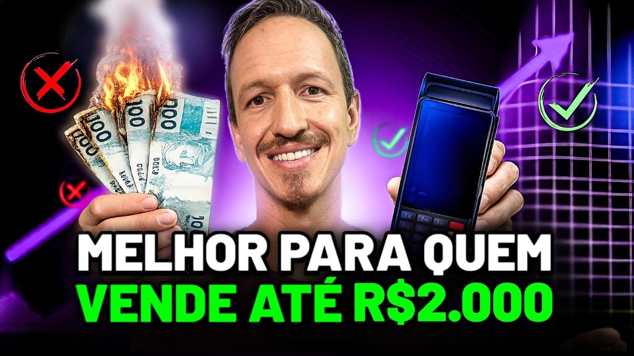 MELHOR MÁQUINA de Cartão Para Quem VENDE ATÉ R$ 2.000 em 2026 [COMPARATIVO COMPLETO]