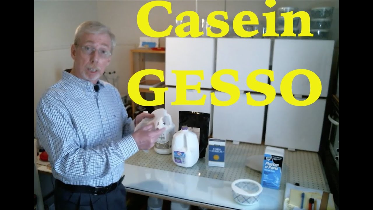 Arts and Crafts: Casein Gesso. No Crack. Made with sustainable ingredients.
