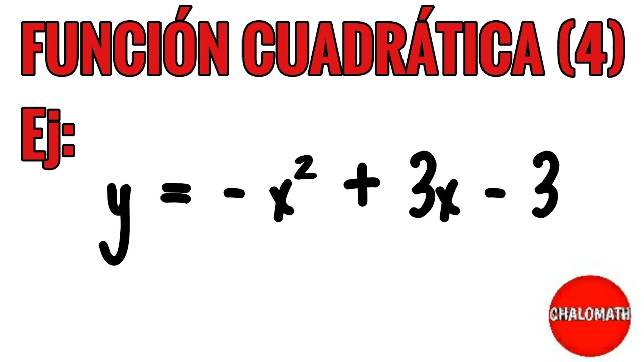 Como resolver una FUNCIÓN CUADRÁTICA fácilmente (4)