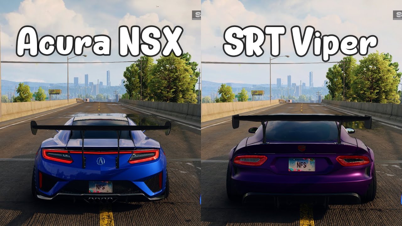 NFS Unbound: Acura NSX vs SRT Viper - WHICH IS FASTEST (Drag Race)