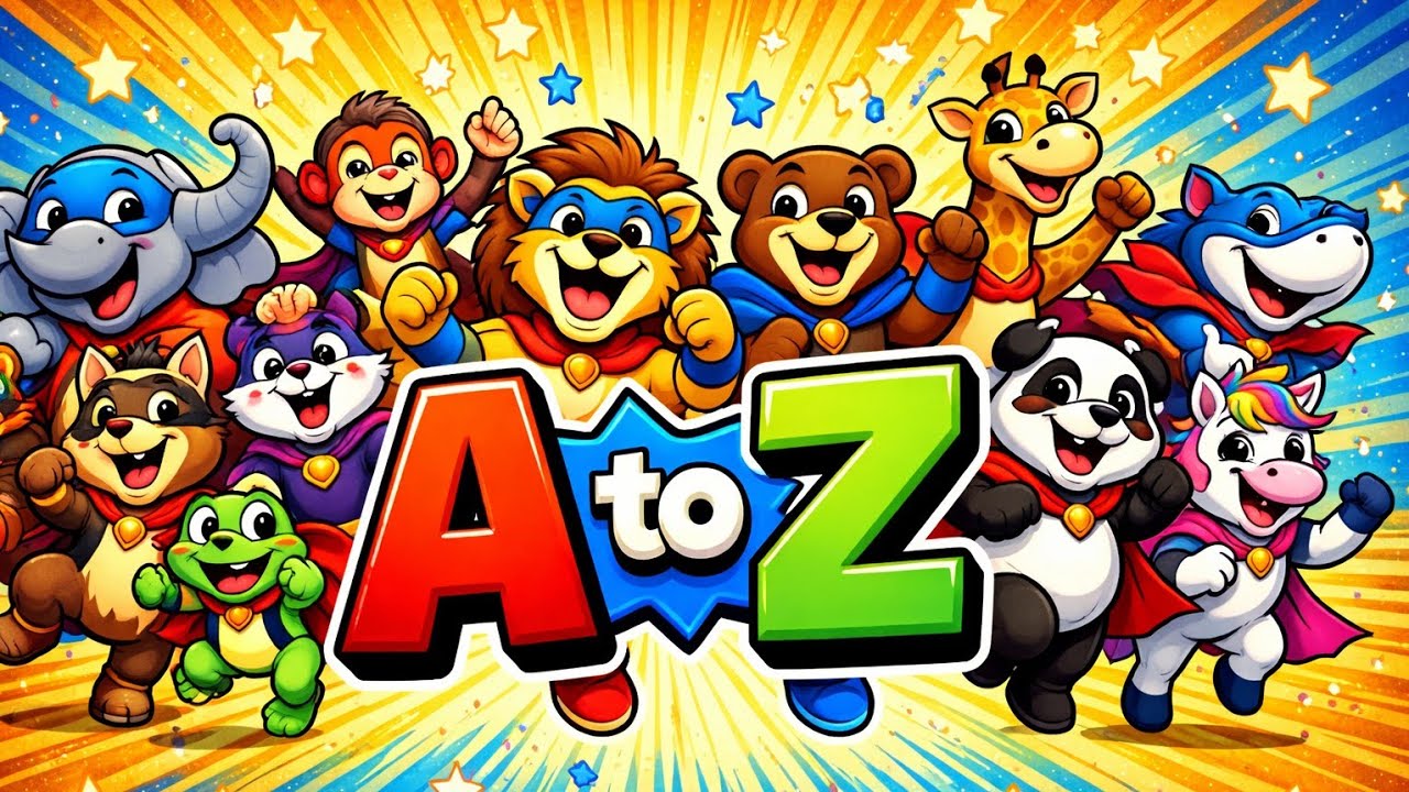 ABCD Animals for Kids 👶 | Learn A–Z Alphabets Easily
